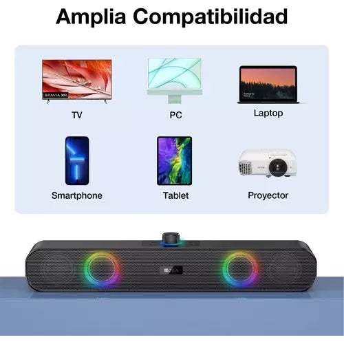 Barra De Sonido Bluetooth Inalámbrica