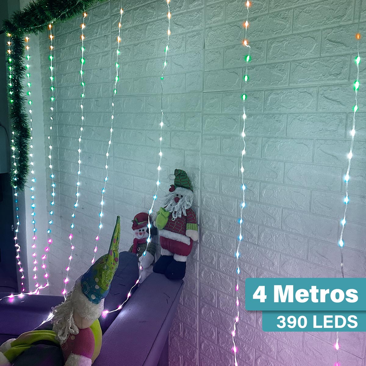 Cortina Luces LED Navidad 4x2M 1661