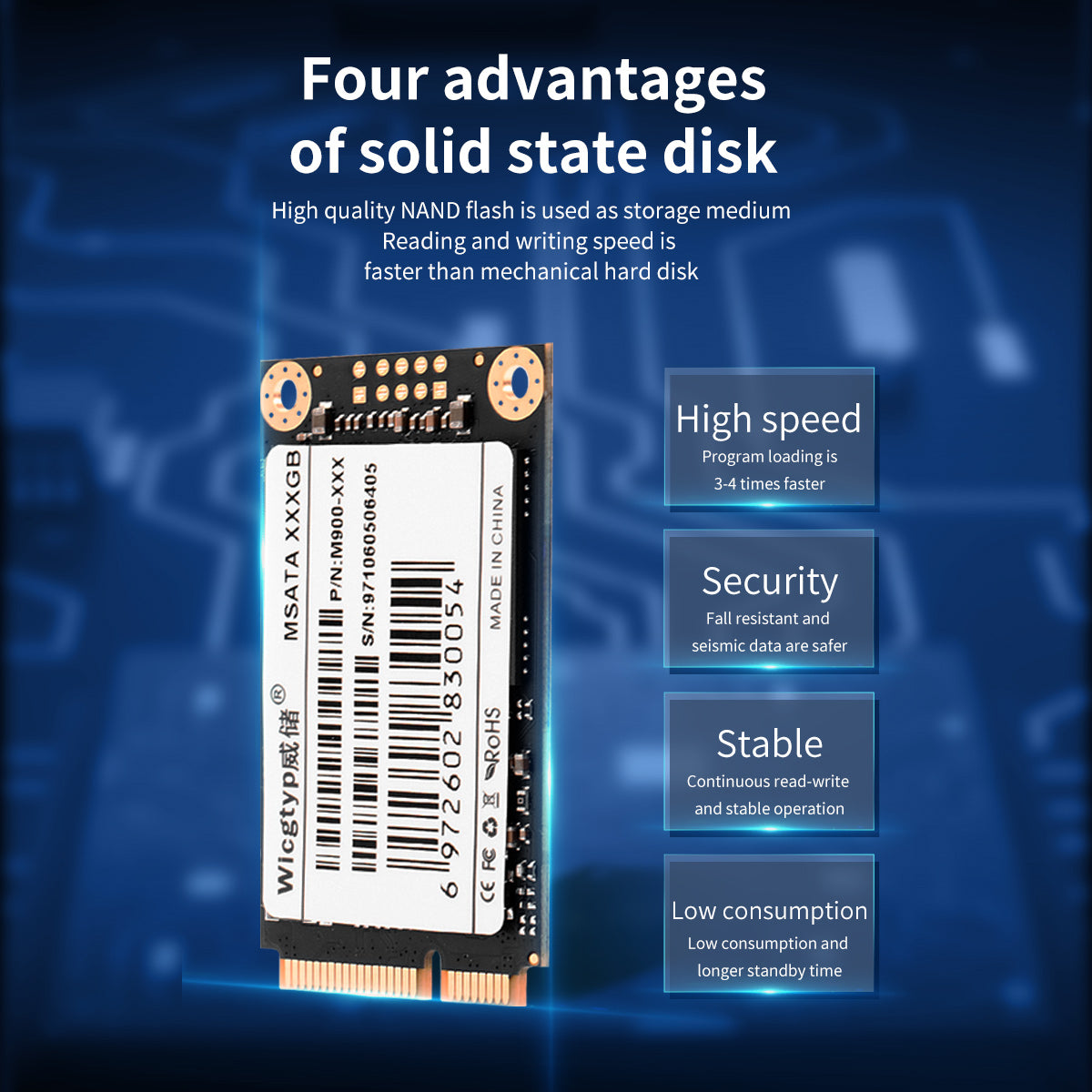 DISCO DURO M.2/ MSATA SSD 256GB