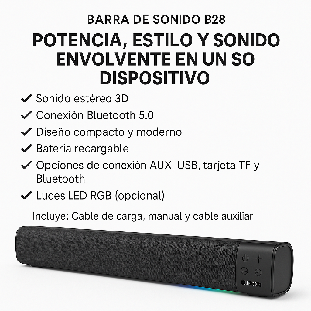 Parlante barra de sonido B28