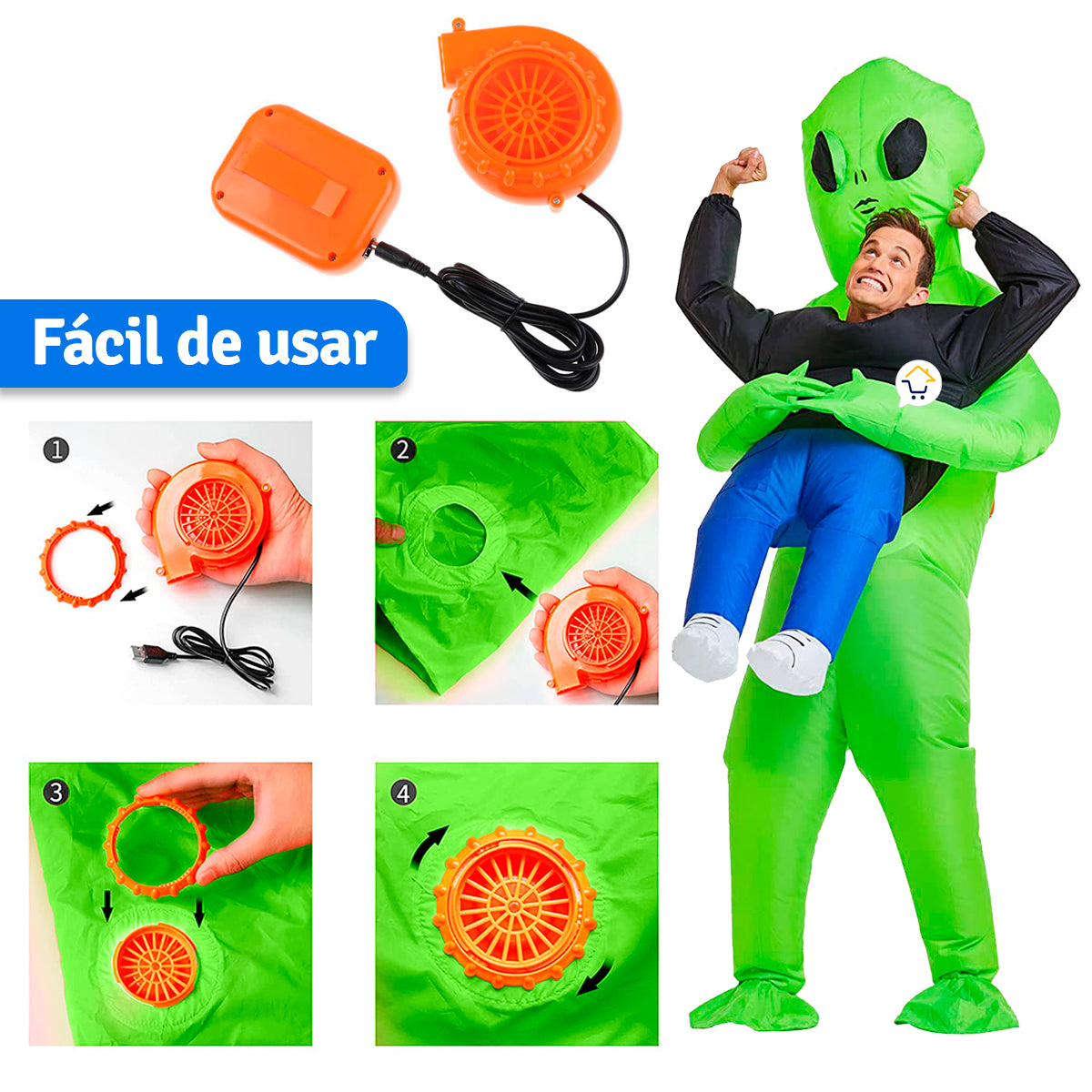 Disfraz Inflable Alíen Traje 1165