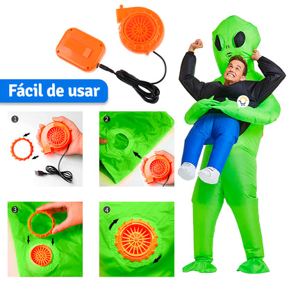 Disfraz Inflable Alíen Traje 1165