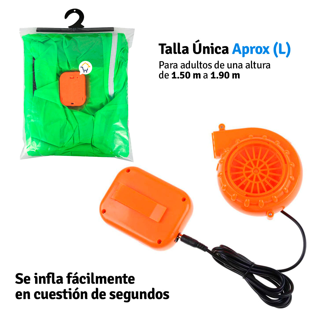 Disfraz Inflable Alíen Traje 1165