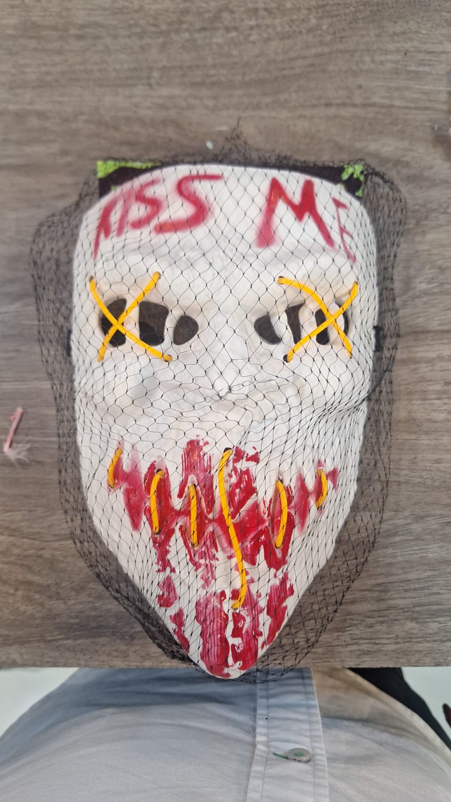 mascara de luz halloween