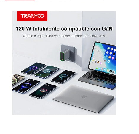 Cargador Usb C-Tipo C Carga Rápida 120w