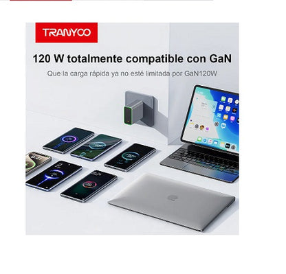 Cargador Usb C-Tipo C Carga Rápida 120w
