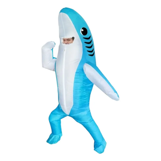 Disfraz Inflable Tiburón Azul